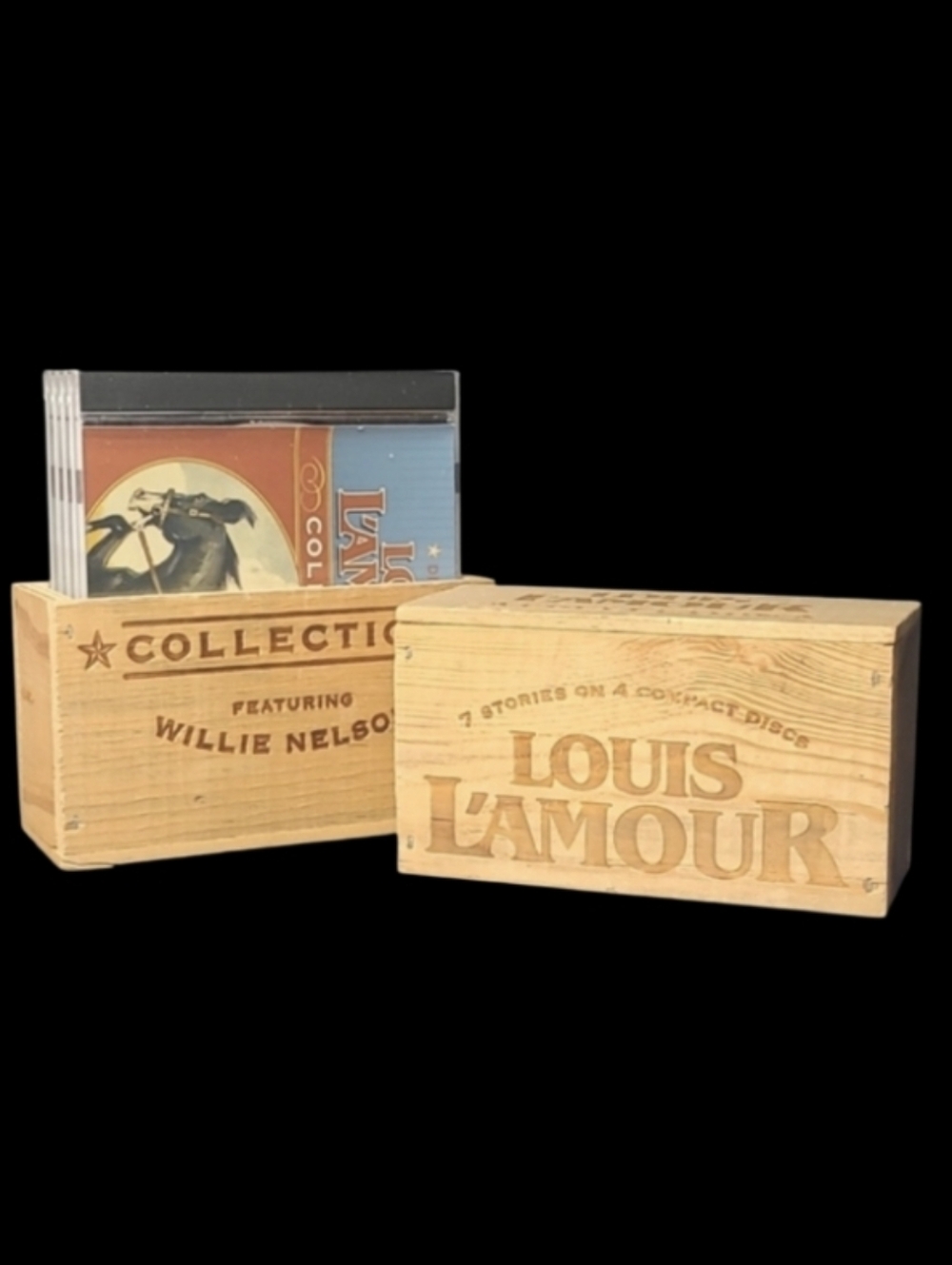 Louis L'Amour 4 Disc CD Collection Box Set Featuring Willie Nelson